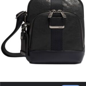 Tumi Black Leather Men's Backpack